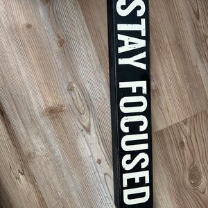 Black and White Motivational Wall Sign